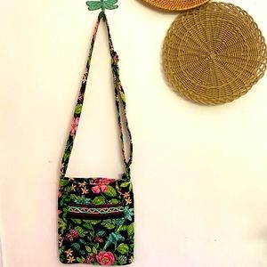 Vera Bradley Retired Botanica Spring 2007 Hipster Crossbody Bag
